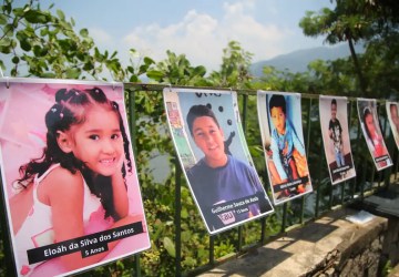 Memorial no Rio volta a ter fotos de crianças vítimas de bala perdida