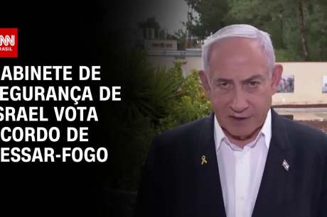 Israel vota acordo de cessar-fogo na Faixa de Gaza nesta sexta-feira